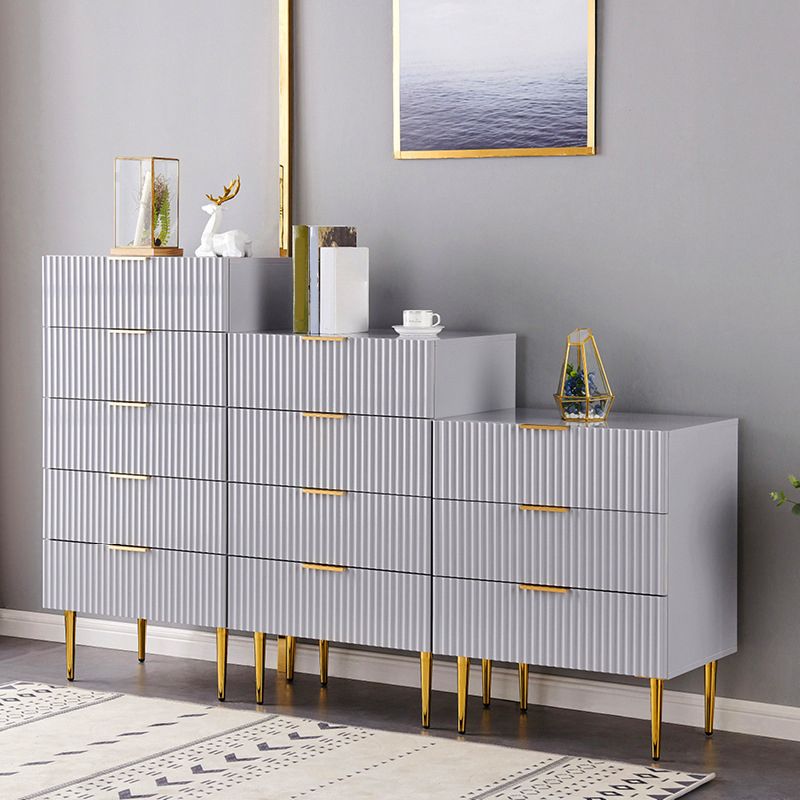 Classic Glam Storage Chest Manufactured Wood Dresser with 2/3/4/5/6 Drawers