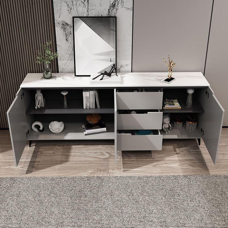 15.6-inch Width Contemporary Storage Chest Stone Dresser with 3 Drawers