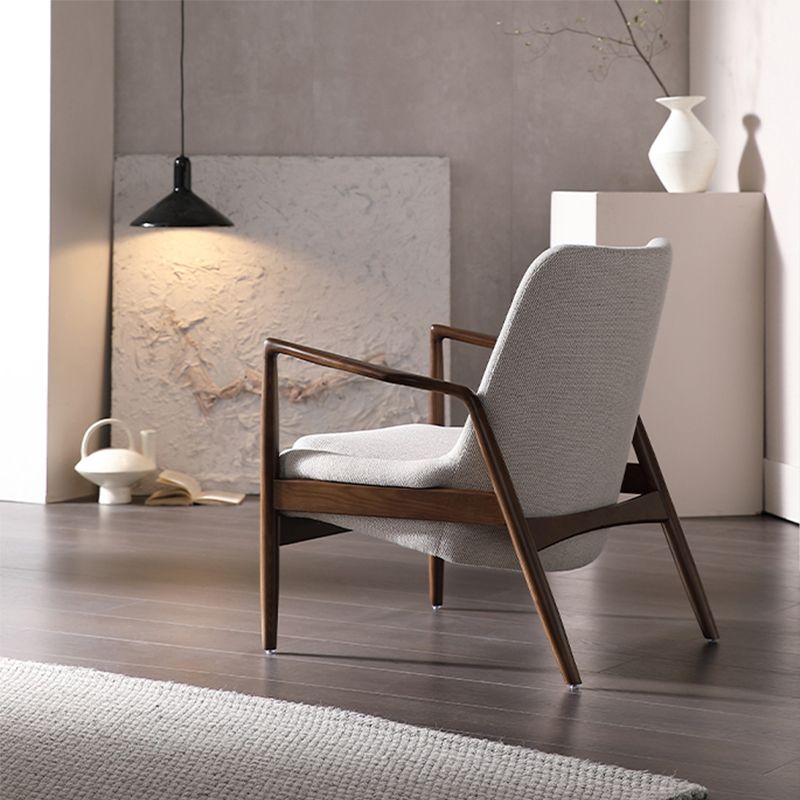 Nordic Arms Included with Pillow Round Arms Lounge Accent Chair