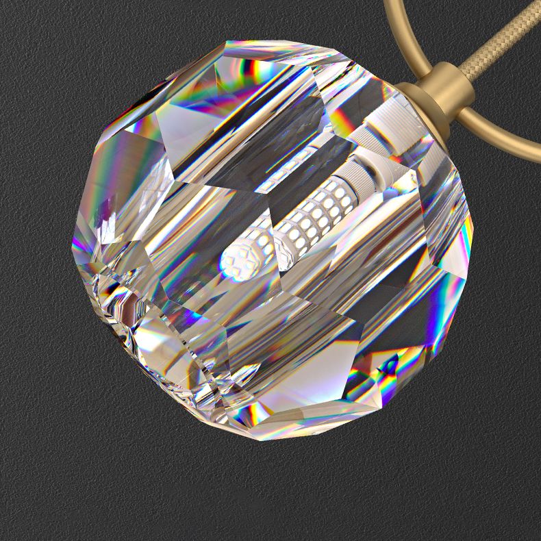 Bloc de cristal sphérique Hanging Light Simplicité