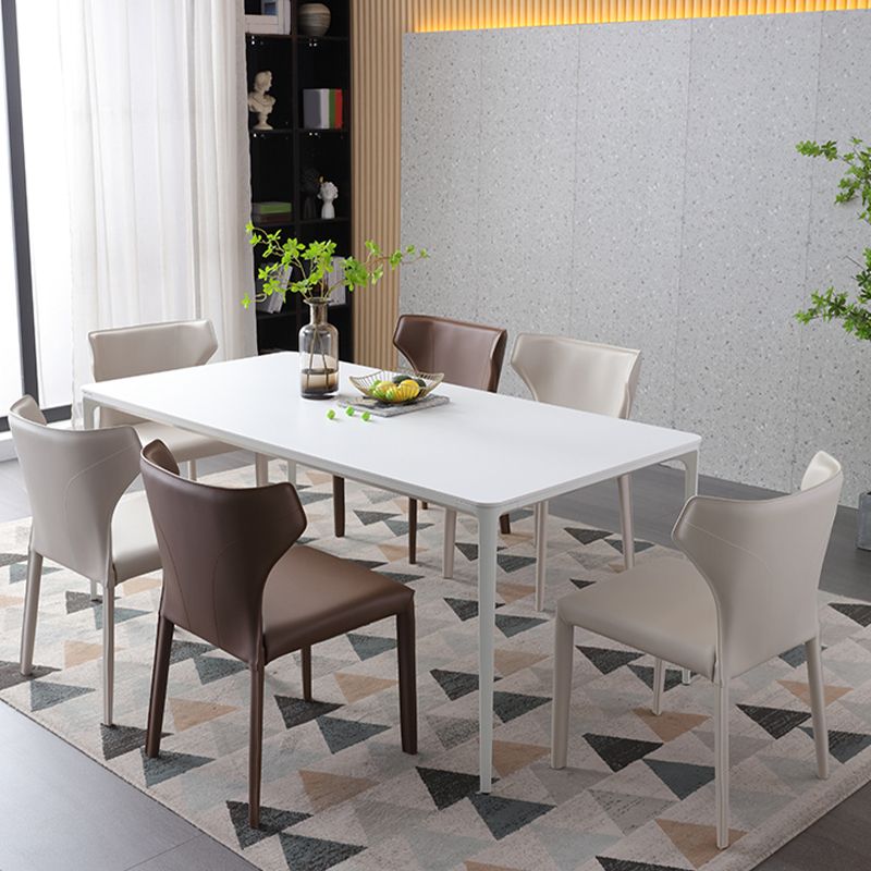 Upholstered Faux Leather Dining Chair Contemporary Dining Chair