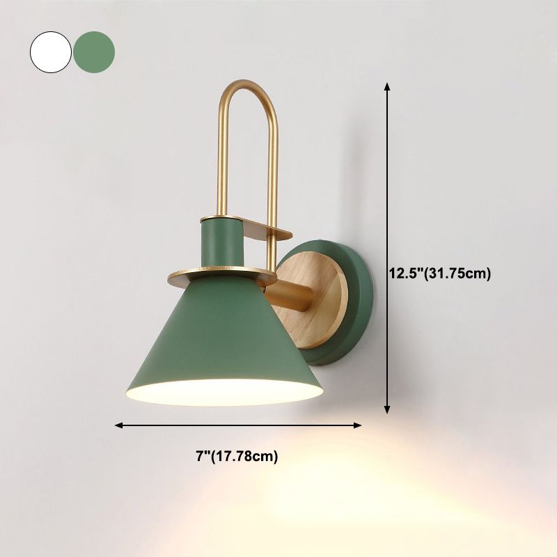 Geometric Shape Metal Wall Light Nordic Macarons 1 Light Wall Mount Light
