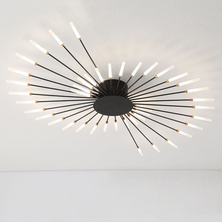 Feu d'artifice Semi-encastré, luminaire de plafond en acrylique, simplicité moderne, pour salon