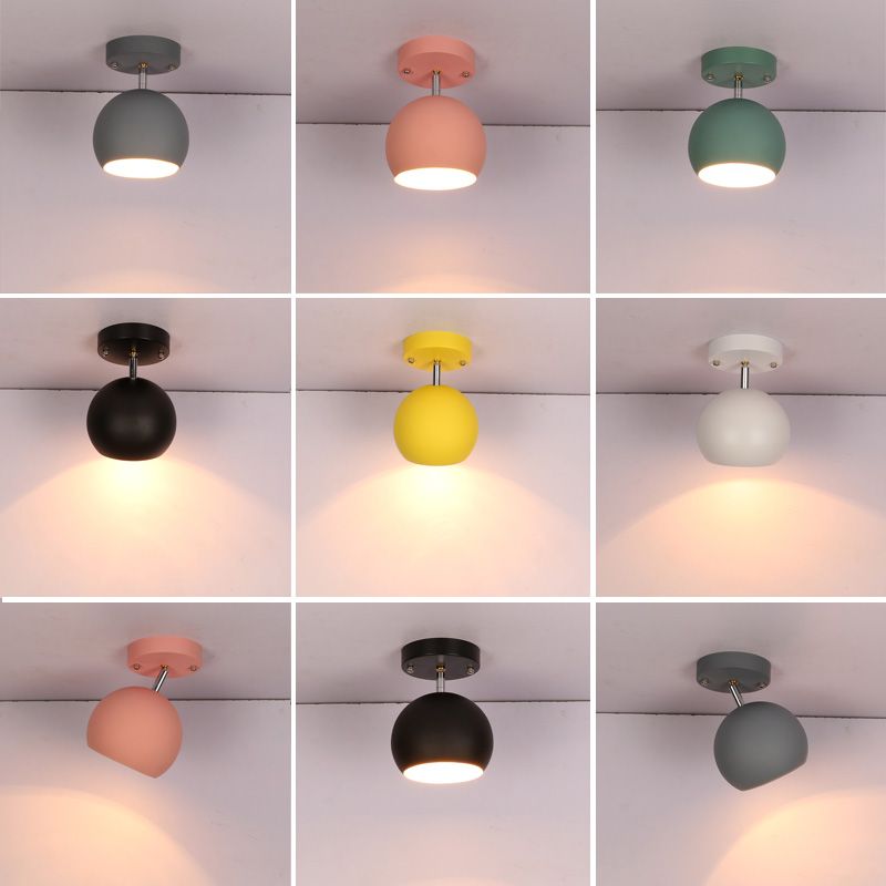 Zeitgenössische Spülleuchten Eisenschalen-förmige Makkaron-Flush-Halterunglampe