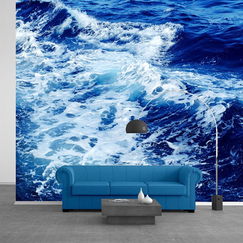 Decorative Photography Mural Wallpaper Sea Wave Indoor Wall Mural