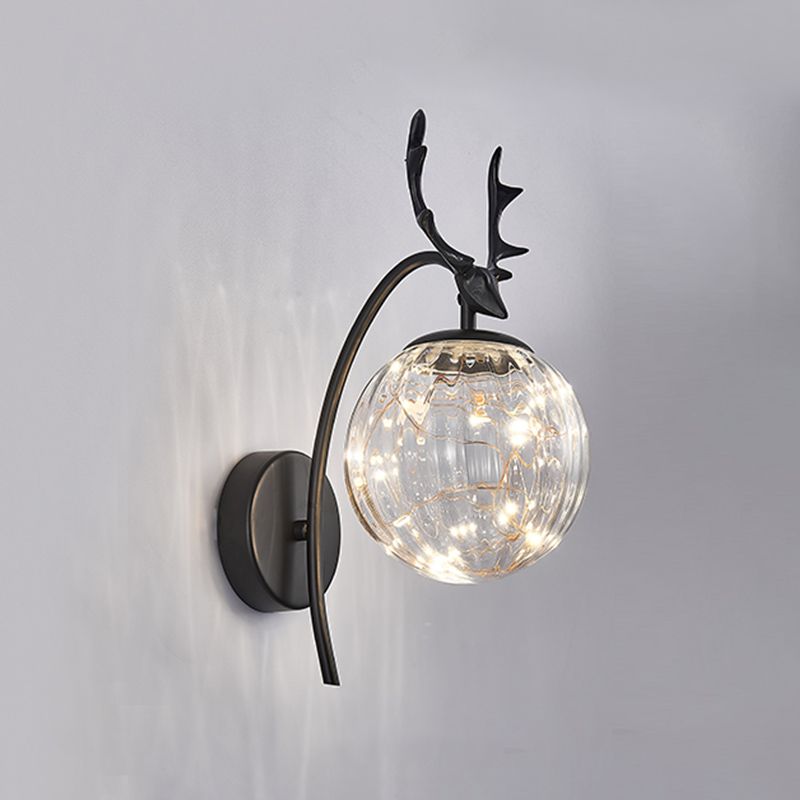 6W/7W Wandbeleuchtung in Schwarz/Gold -Einfachheit Wandleuchte für Schlafzimmer