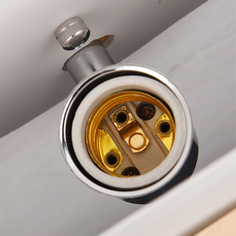 Nordic Style Wooden Wall Lamp White Cylindrical Shade Simplicity Lighting Fixture with Hand Pull Switch