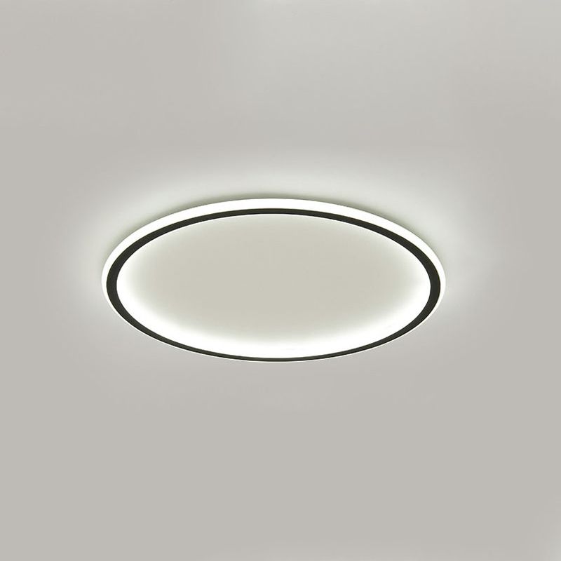 Aluminium Flush Flush Mount Ceiling Lighting Fixture Modern Black Flush Mount Lamp