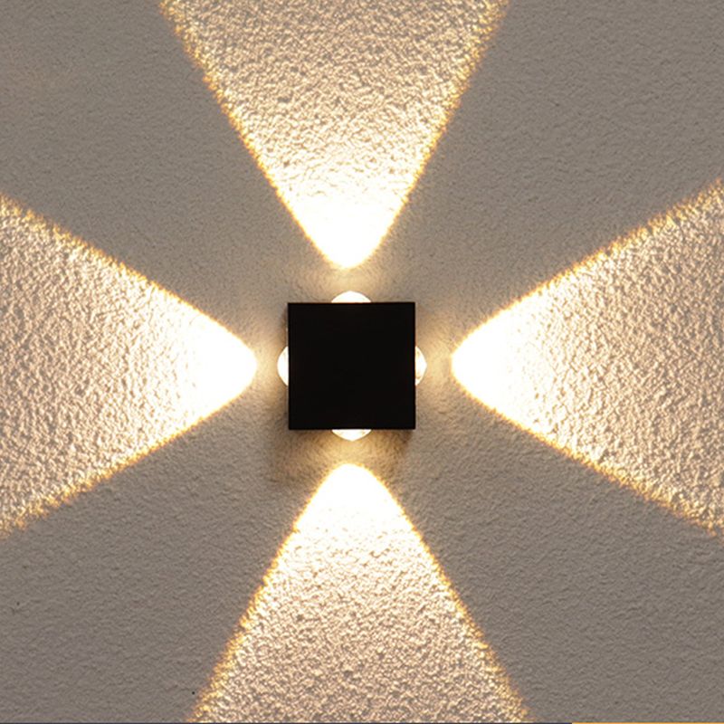 Éclairage mural moderne Lumière murale à LED multi-lumière avec art en aluminium