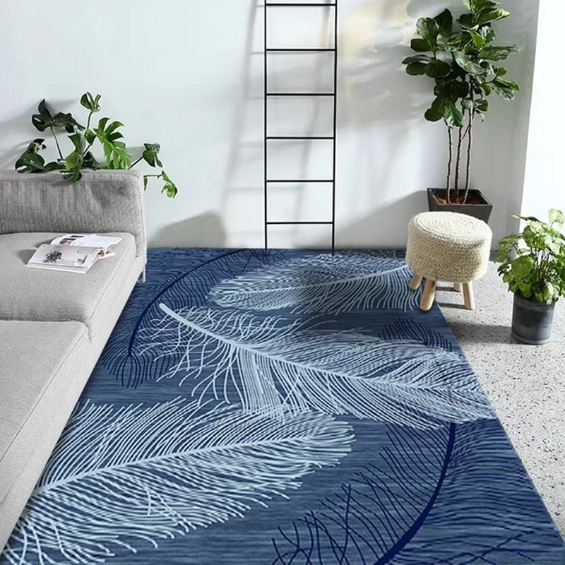 Simplicity Modern Indoor Rug Individuality Pattern Area Carpet Rectangle Friendly Washable Rug for Home Decoration