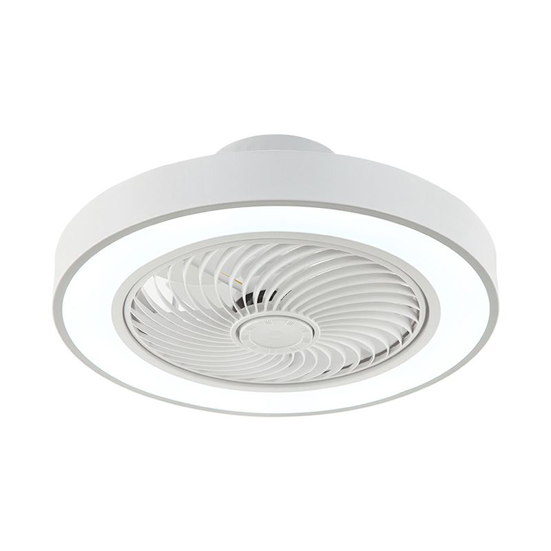 21,5 "W Nordic Round Deckenleuter Leuchte Metall Kinder Schlafzimmer LED LED -LED -Licht mit Fernbedienung