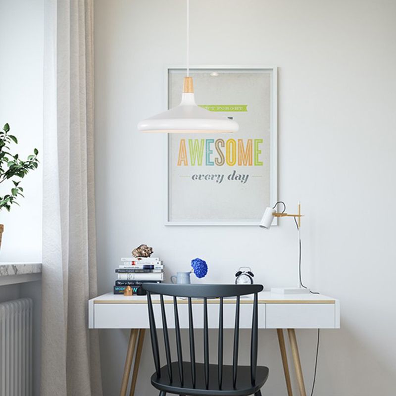 Moderne eenvoudige kegelhangende hanglamp aluminium hangende hanglampen voor restaurant