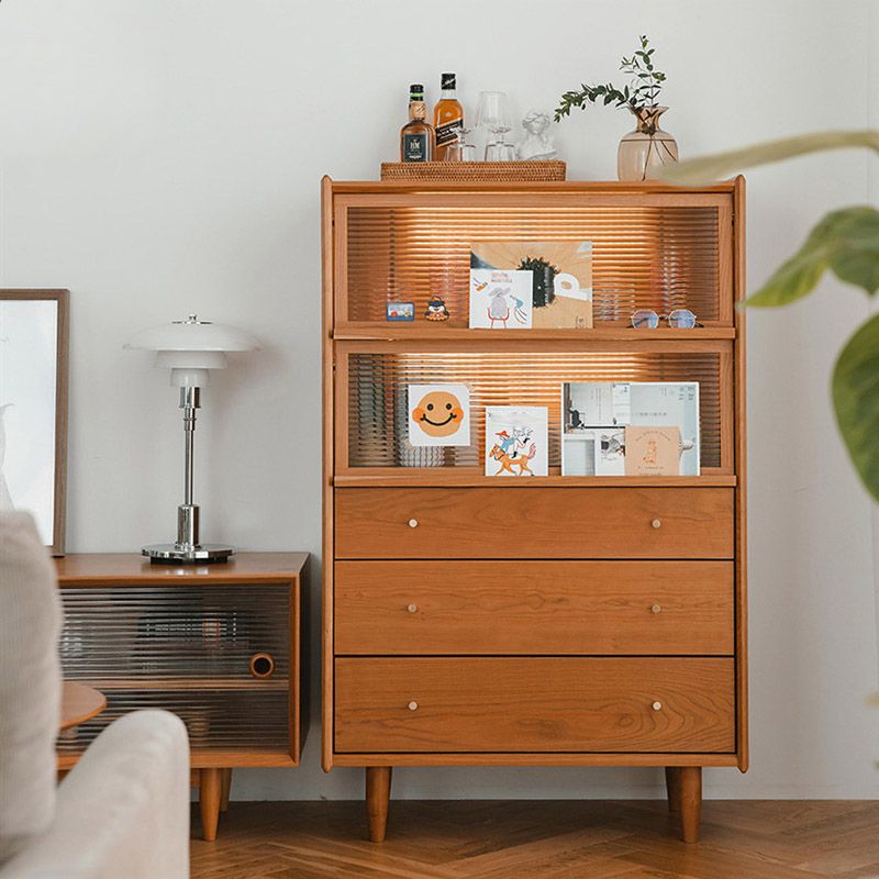 Solid Wood Storage Chest Dresser Modern Dresser without Mirror