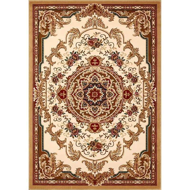 Vintage bloem bedrukt tapijten Polyester Area Tapijt niet-slip achterste binnen tapijt voor volwassenen slaapkamer