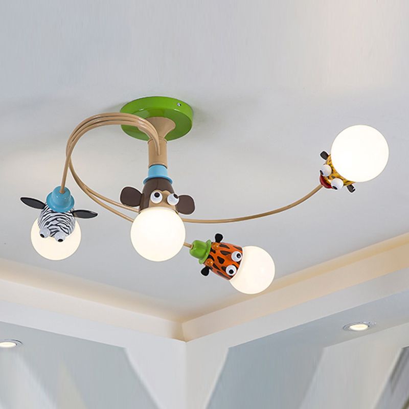 Beaux animaux LED plafonnier moderne minimalisme lampe encastrée pour chambre à coucher