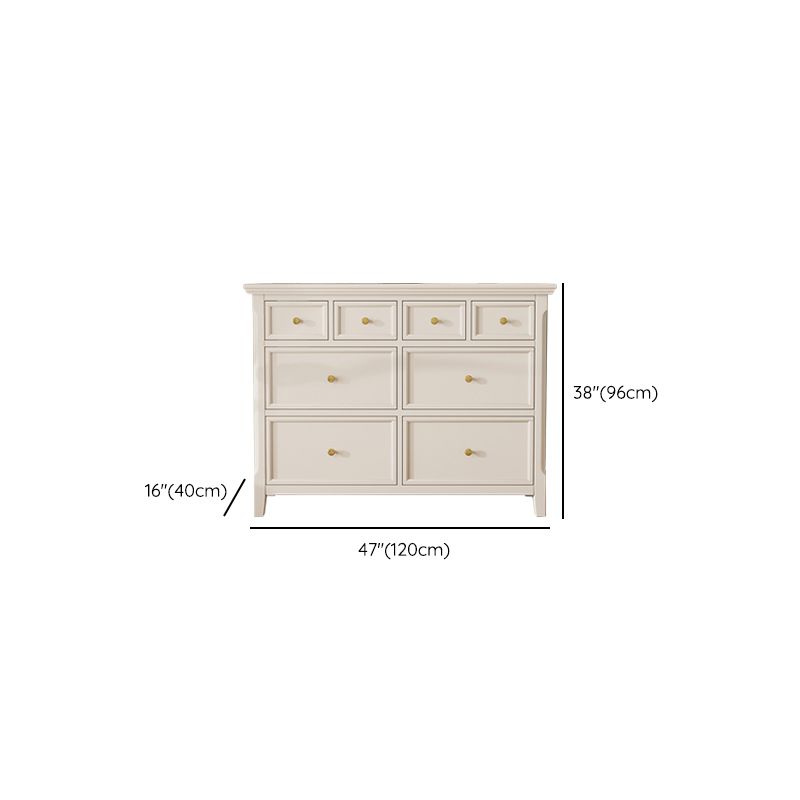 Wooden Dresser Classic Glam Storage Chest Dresser for Bedroom