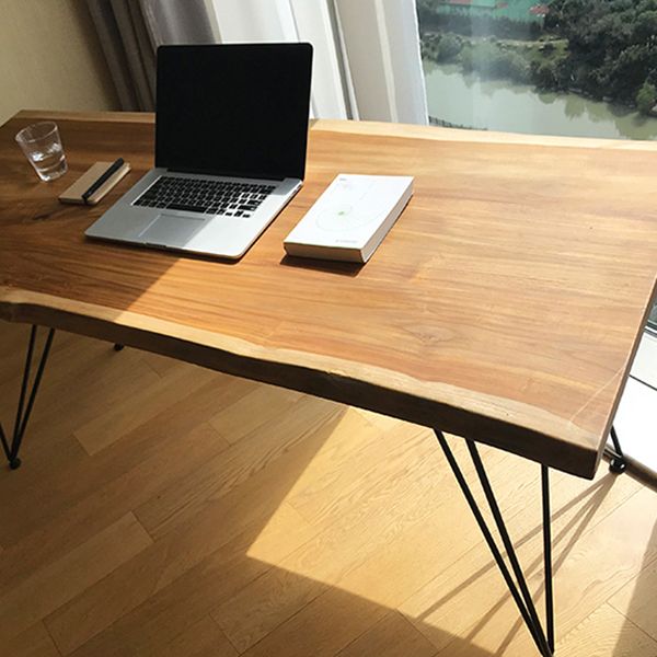 Wooden Table Industrial Style Simple Family Rectangular Dining Table