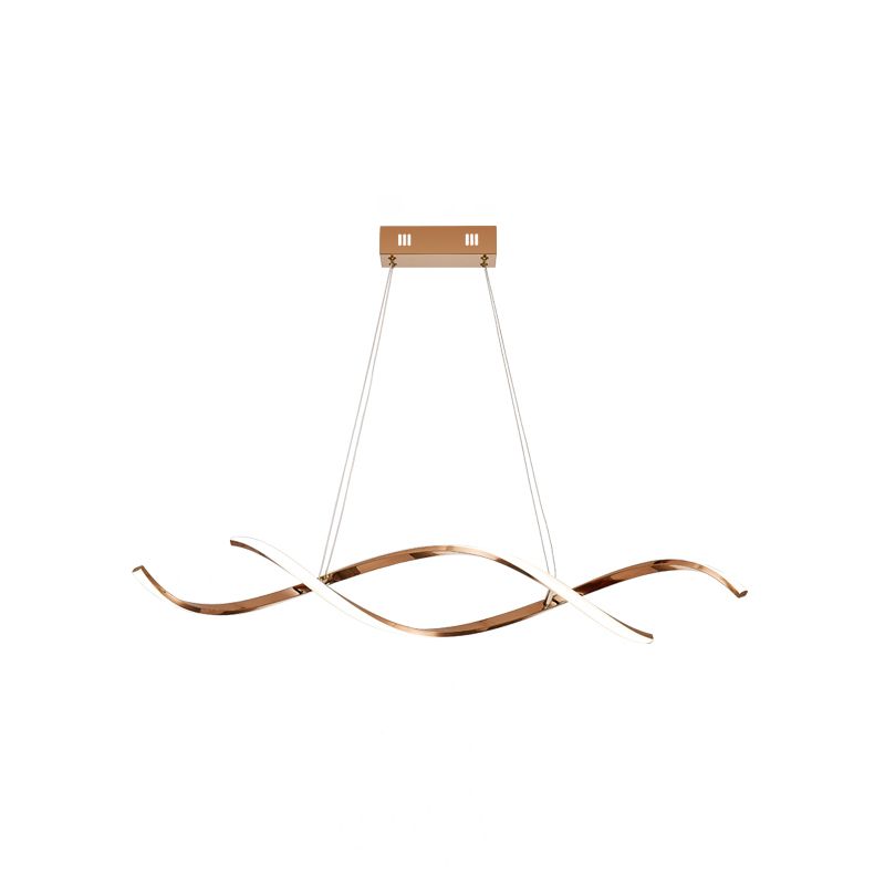 Simple Modern Light Luxury Style LED Hanging Island Pendant Light for Dining Room