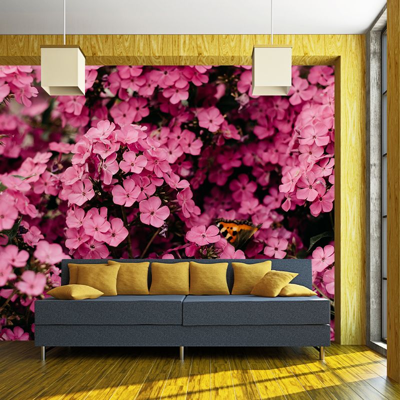 Beautiful Flowers Wallpaper Mural Eco-friendly Wall Decor for Living Room