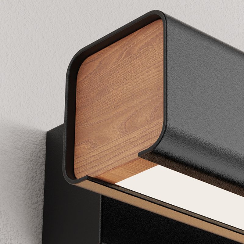 Square Shape Metal Wall Lighting Modern Style 1 Light Wall Mount Lighting