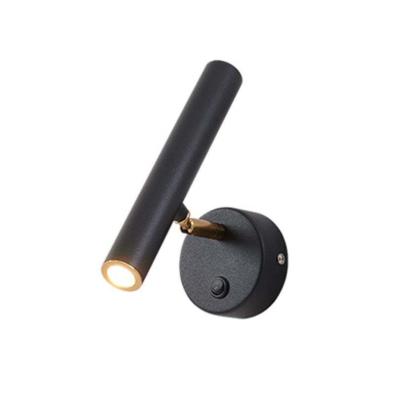 Modern Simple Wall Light Cylinder Shape LED Rotatable Wall Lamp for Living Room