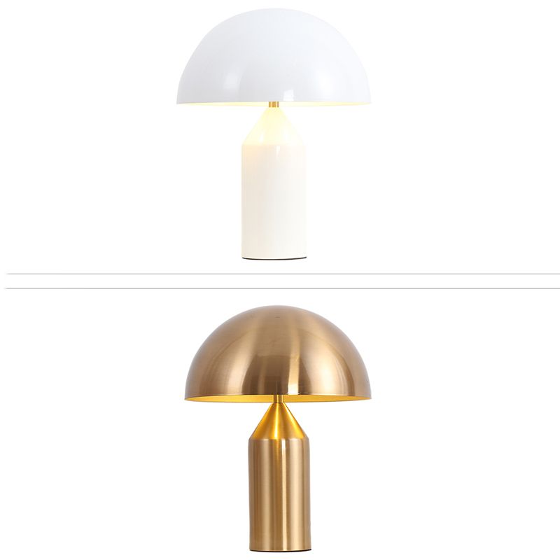 Lampes de table de nuit en dôme de style contemporain en métal lampe de table à 1 lumière