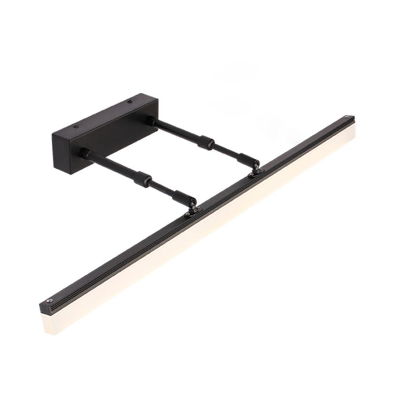 Armed LED Vanity Lamp Modern Minimalist Style Metal Single Vanity Light