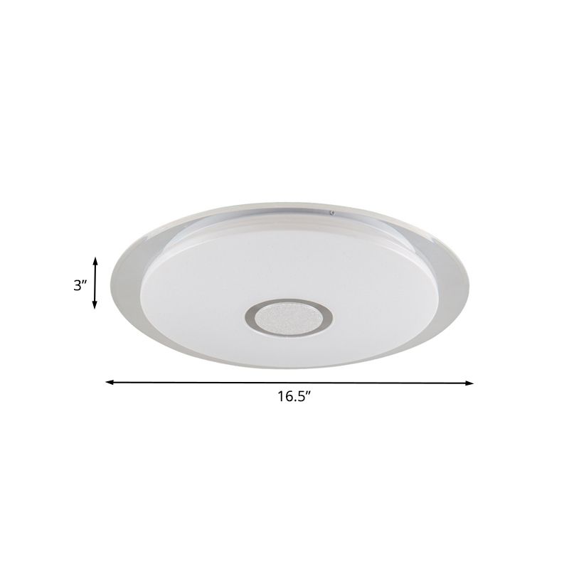 Lámparas incrustadas de tambor blanco soporte integrado moderno LED acrílico, luz blanca / natural, adecuado para Sala de estar