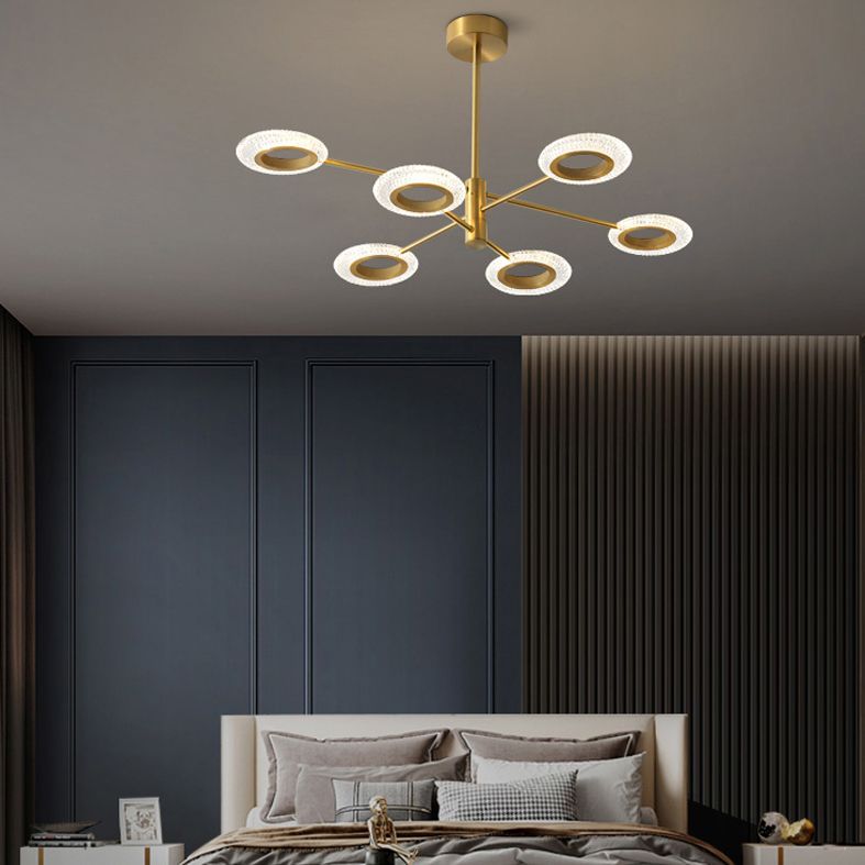 Metal Pendant Light Fixture Postmodern Chandelier Lighting for Living Room Dinning Room