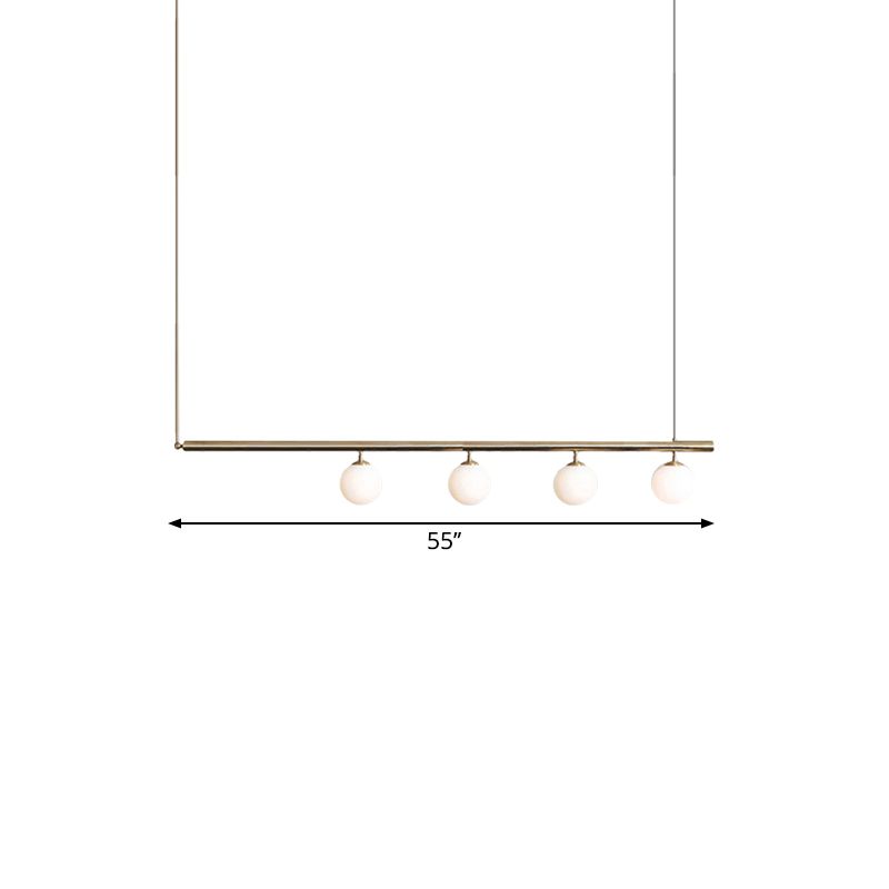 Post moderno a bolle tonalità lampadario lineare lampadario in vetro oro lampada appesa per sala da pranzo
