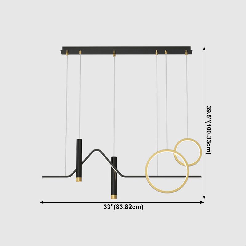 Moderne Style Island Leicht Einfaches hängende Lampenvorrichtung für Küchen -Esszimmer