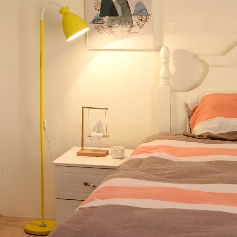 1 Light Geometric Floor Light Modern Style Metal Floor Light Fixtures