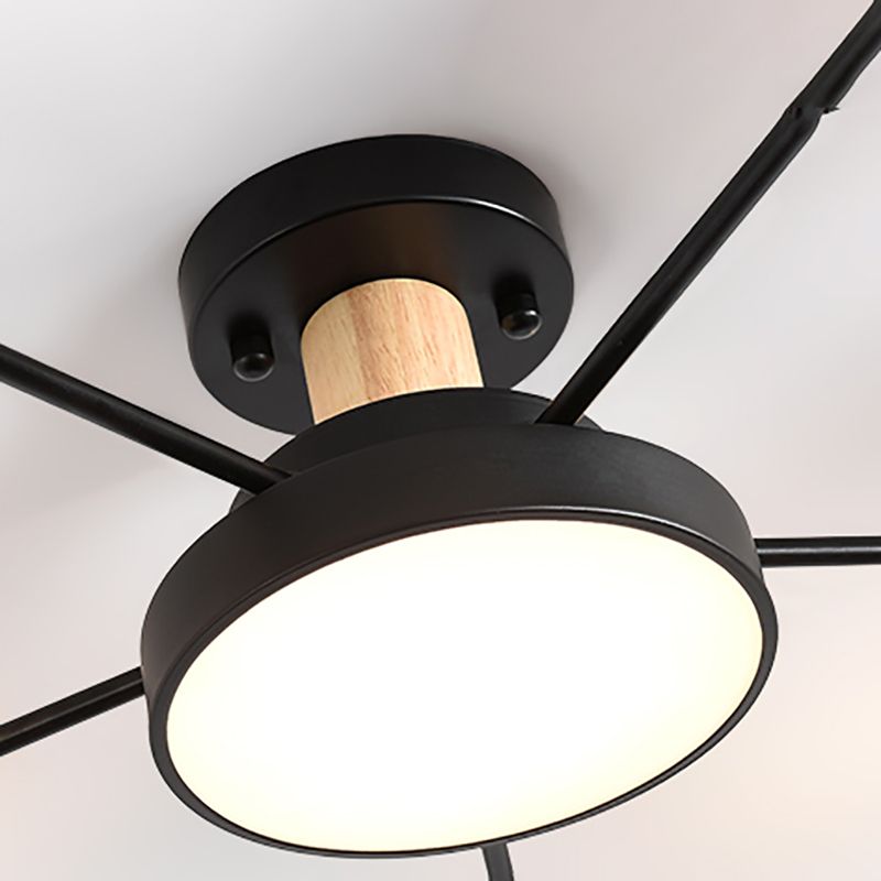 Modern Style Starburst Ceiling Light Creative Flush Mount Light for Bedroom Drawing Room