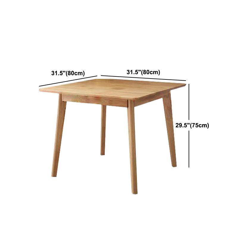 Modern Rubber Wood Dinette Set 1/2/5/7 Pieces Rectangle Beige Dining Table Set
