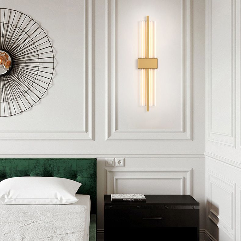 LED indoor decoratie wandbevestiging licht metalen dwarswand sconce in acryl schaduw