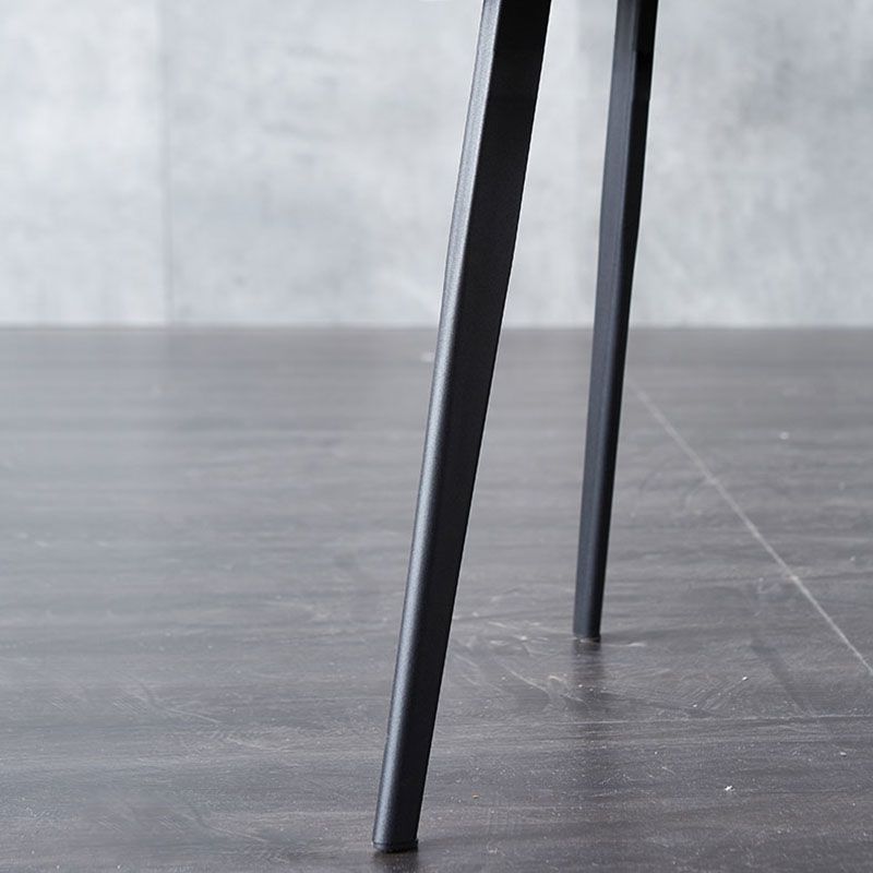 Silla auxiliar de comedor de metal industrial Silla de comedor con respaldo sólido (juego de 2)