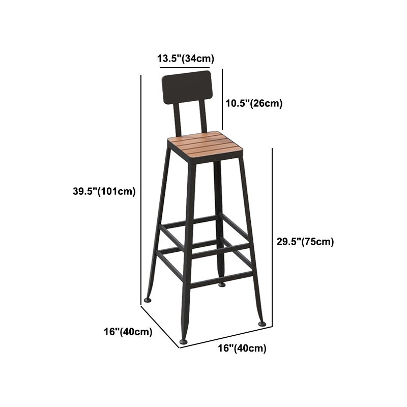 Modern 1/5 Pieces Bar Table Set Rectangle Plastic Wood Counter Table with High Stools