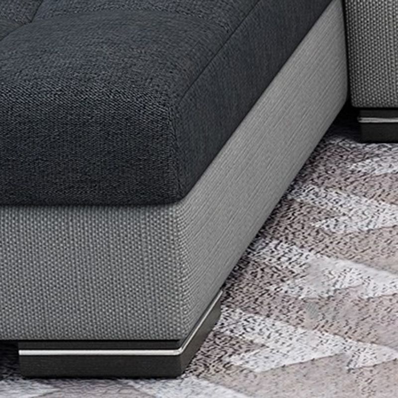 Adjustable 135.82" D x 70.86" W x 33.46" H Pillow Top Arm Sectional Pillowed Back Cushions