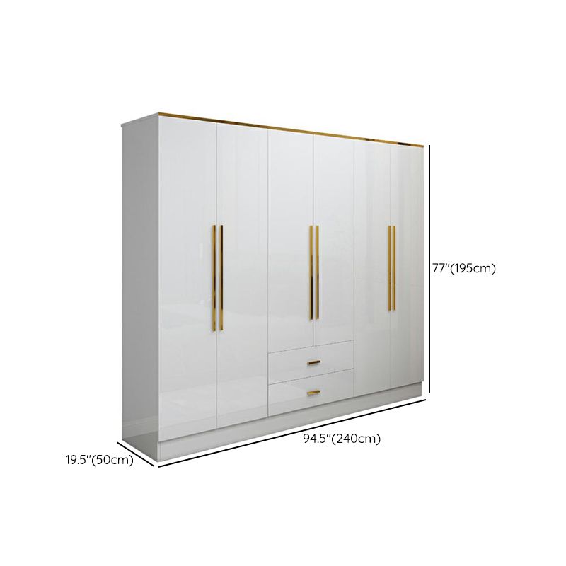 Wardrobe European Modern Simple Net Red Light Luxury Small Family Bedroom