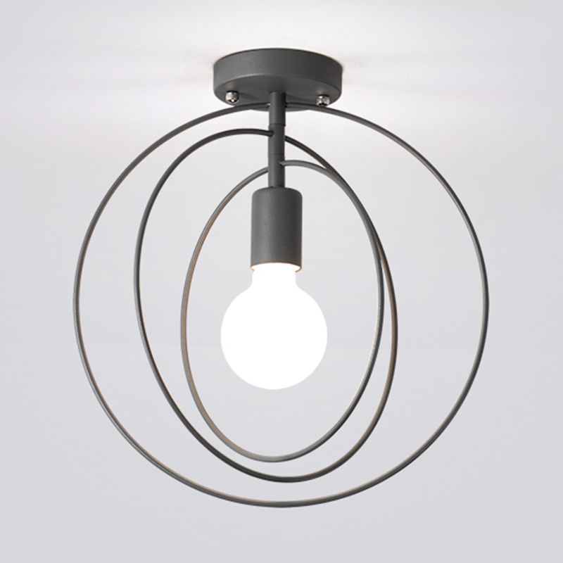 Geometrische schaduw metaal spoelplafond licht industrieel 1 licht spoelbevestiging armatuur