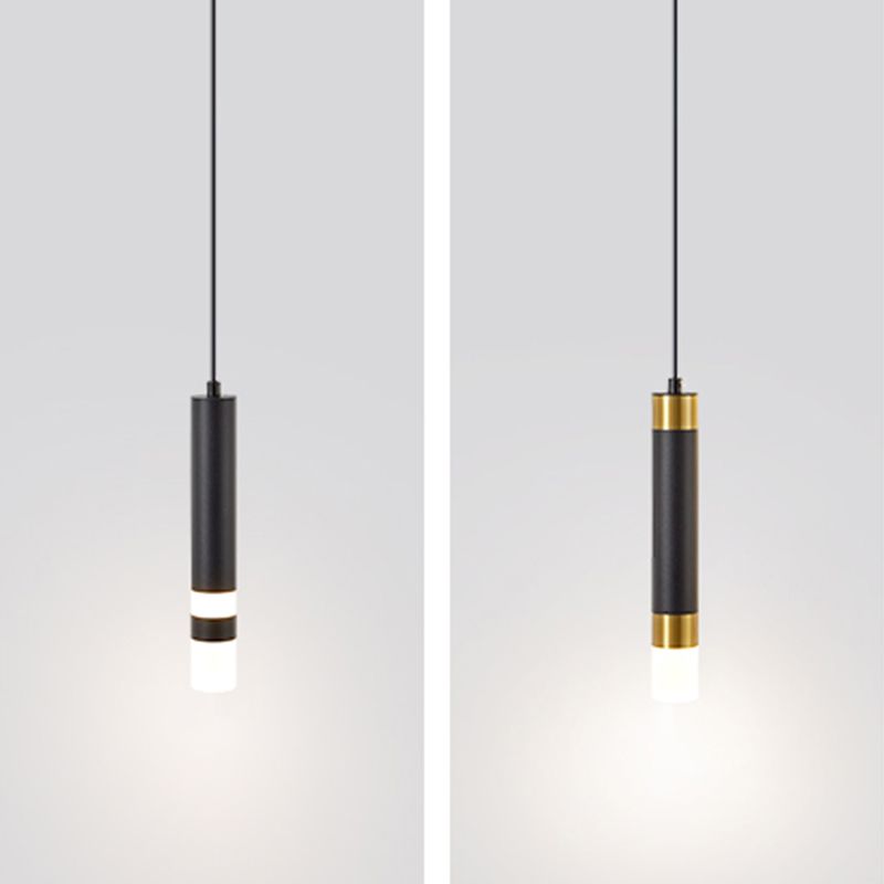 Luce a ciondolo a LED LED LINEARE BLACE LUCE MODERNA CONTRO CONTRO CHE STRANTE LUCE DA ACRILICA