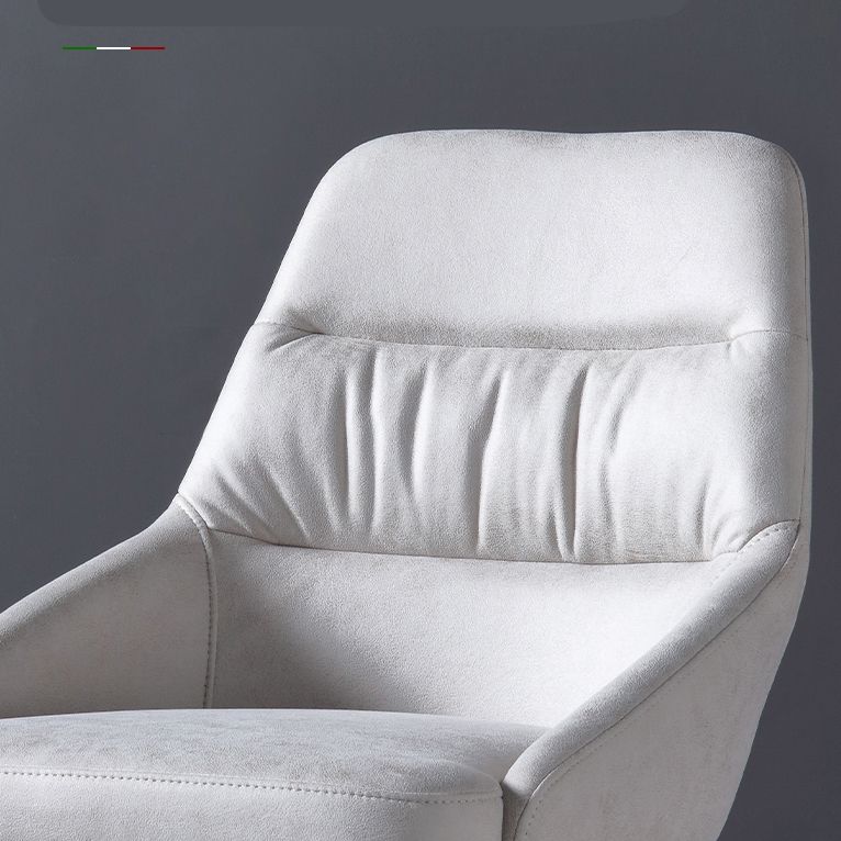 Minimalist Design Arm Solid Back Side Chairs Upholstered Side Chair