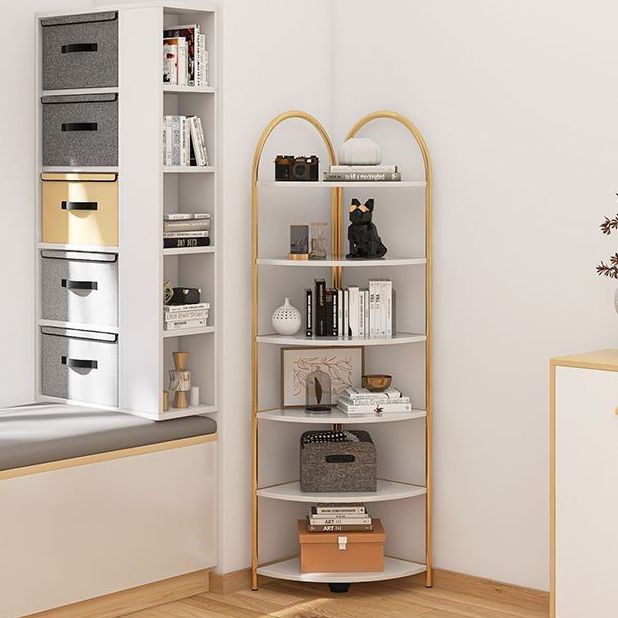 Modern Metal Shelf Bookcase Open Shelf Book Shelf for Living Room