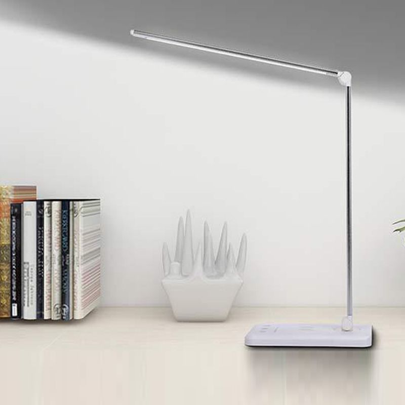 Aluminum Strip Table Lamp Contemporary Style 1 Light LED Table Lamp for Bedroom