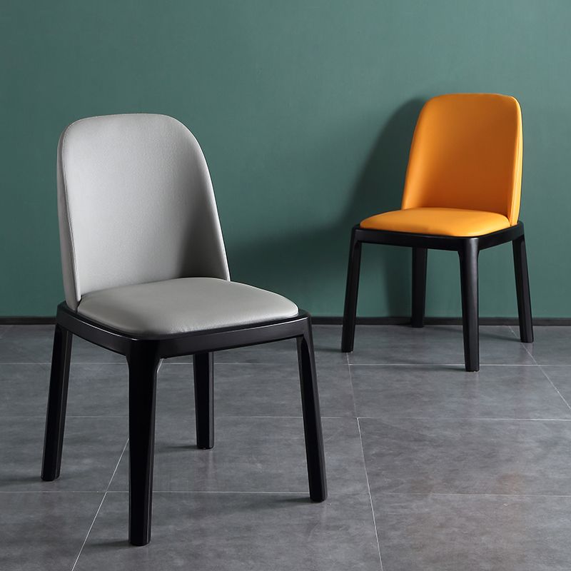 Sedia da pranzo moderna in legno massiccio sedia da pranzo parsons