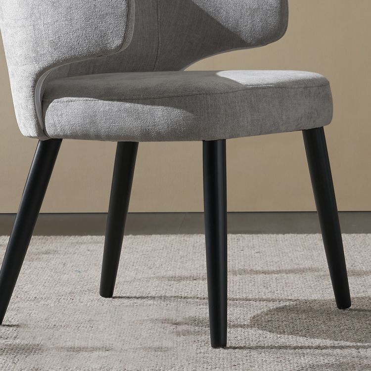 Fauteuils de salle à manger contemporains en bois, chaise d'appoint à oreilles pour usage domestique (Ensemble de 2)