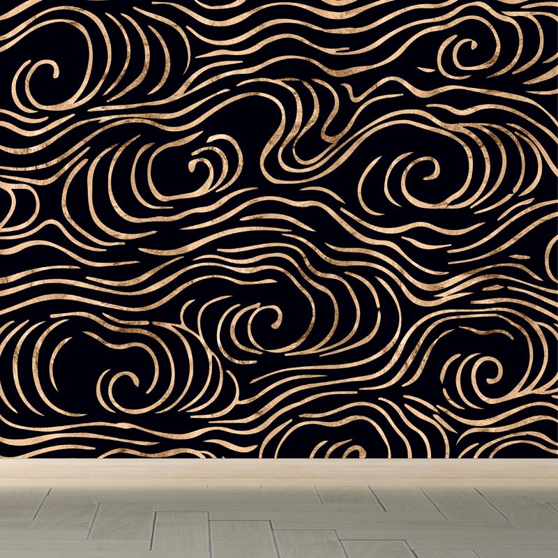 Cloud Pattern Mural Wallpaper for Dining Room, Pastel Color, Custom Size Available