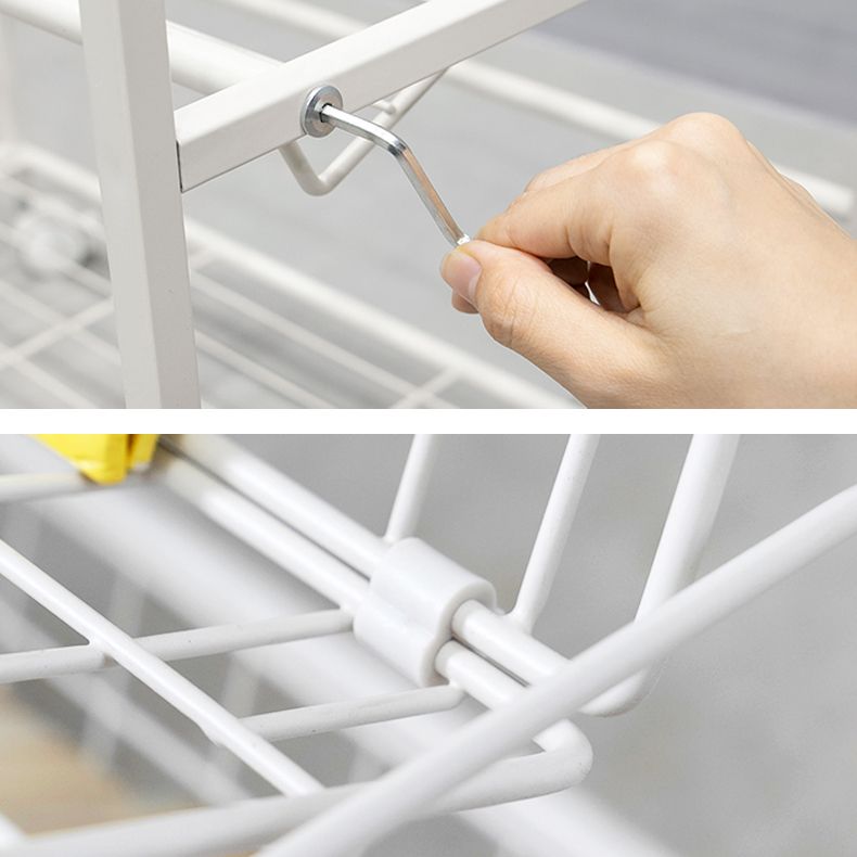 Modern Style Bookshelf Etagere Open Back Metal Bookcase for Home