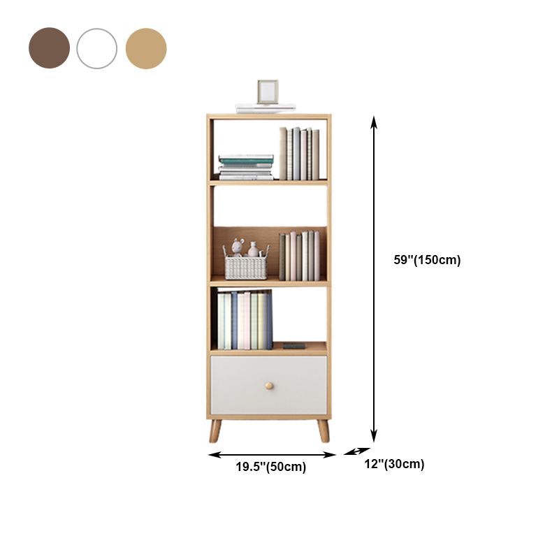 Open Wooden Bookcase Modern Minimalist Home Living Room Bedroom Bookshelf