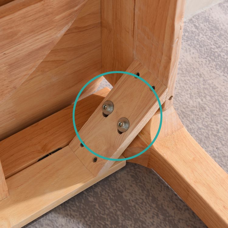 Solid Wood Dining Table Modern Extendable Furniture with 4 Legs for Home